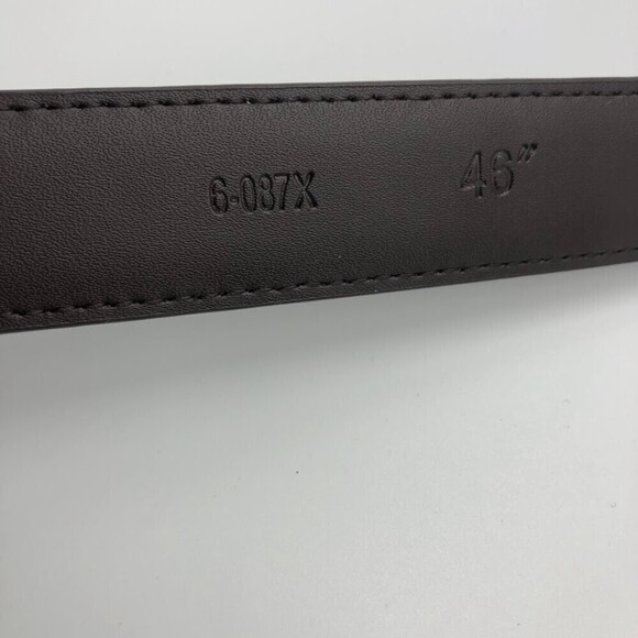 Stacy Adams Men's Burgundy Brown Geniune Leather Belt 46 Inch - Picture 7 of 11